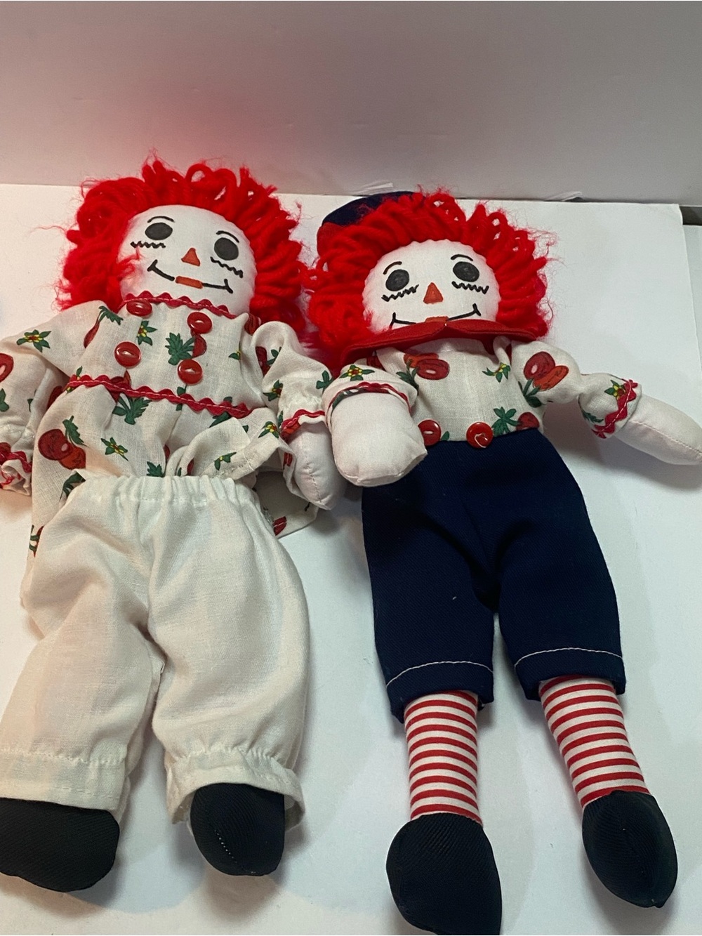Raggedy Anne dolls x2